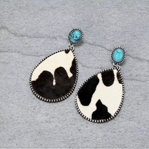 Cow Print Earrings